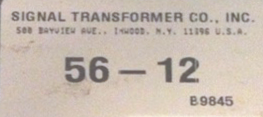 SIGNAL TRANSFORMER 56-12 